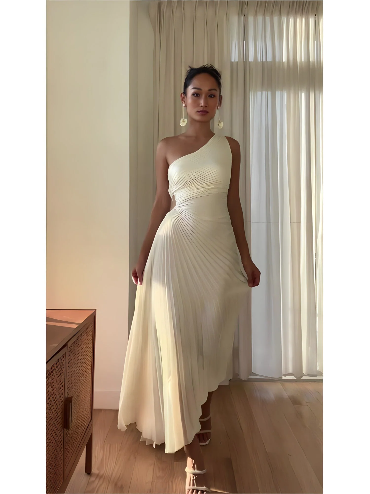 Alice™ - One Shoulder Pleated Dress - Image 12