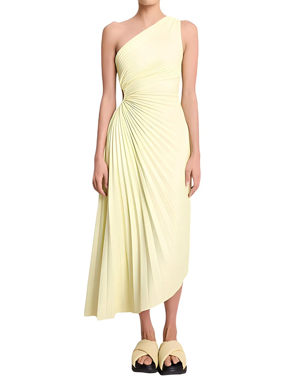 Alice™ - One Shoulder Pleated Dress - Image 5
