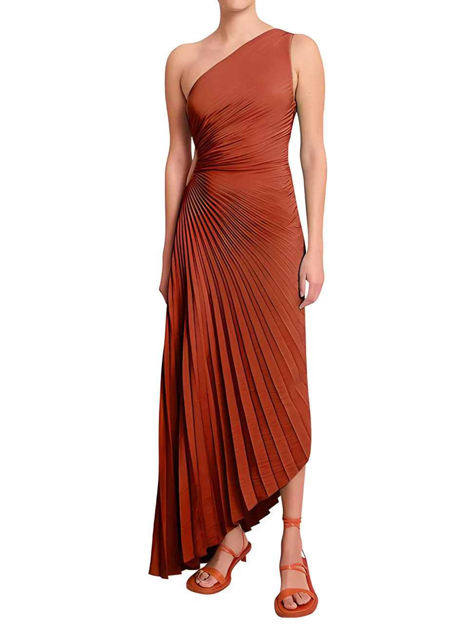 Alice™ - One Shoulder Pleated Dress - Image 6