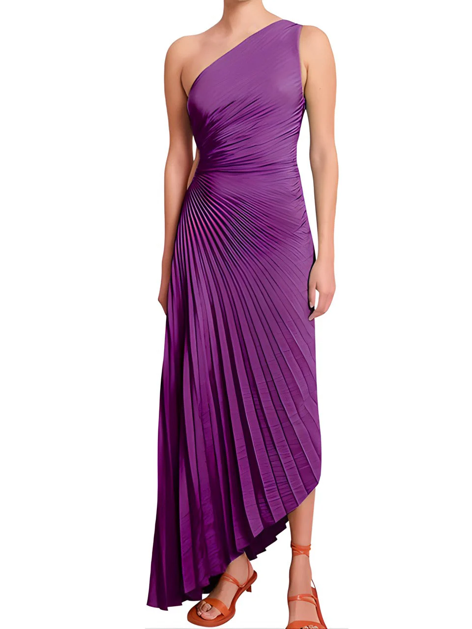 Alice™ - One Shoulder Pleated Dress - Image 9