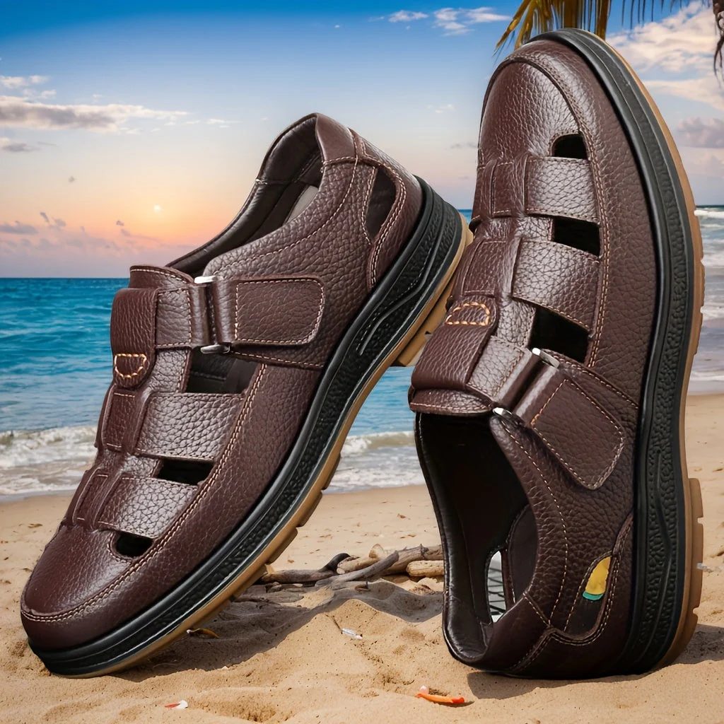 Anthony Walker Leather Sandals - Image 3