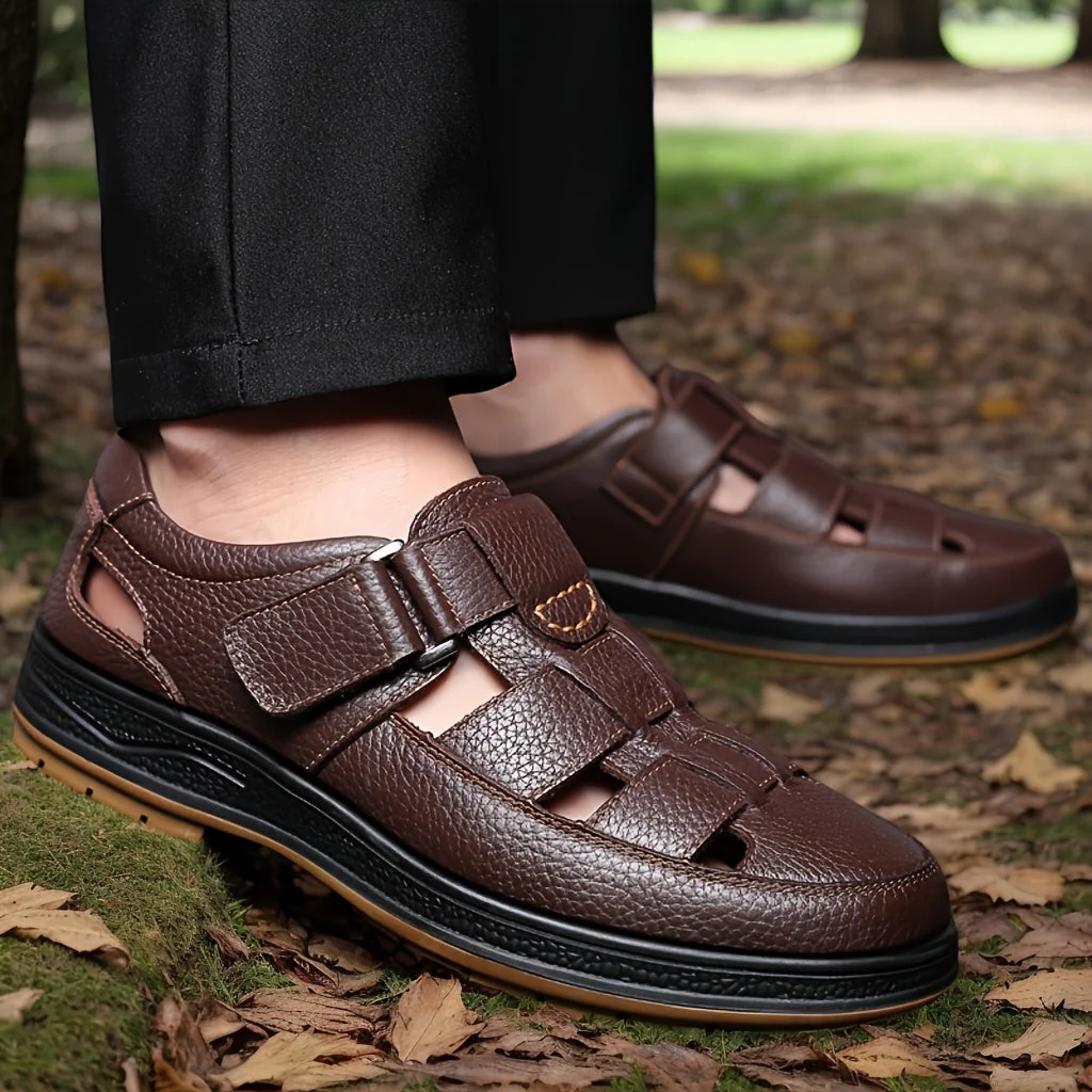 Anthony Walker Leather Sandals - Image 4