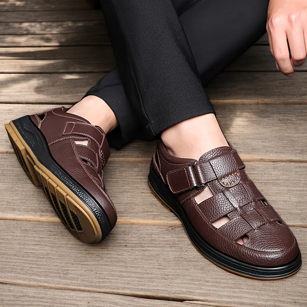 Anthony Walker Leather Sandals - Image 6