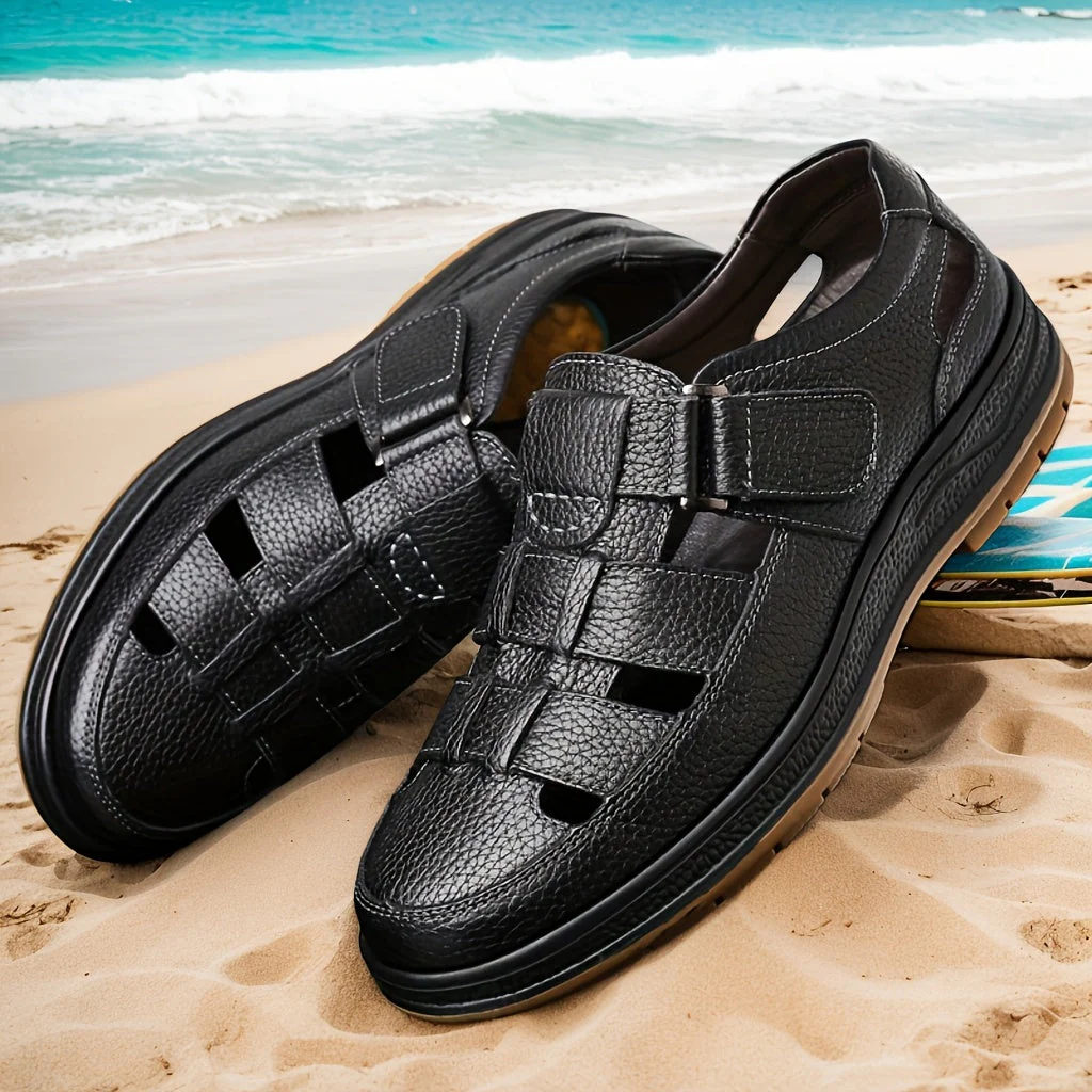 Anthony Walker Leather Sandals - Image 8
