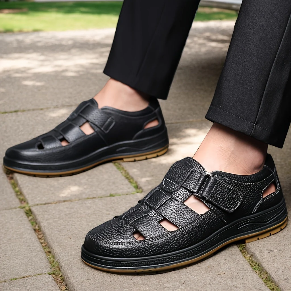 Anthony Walker Leather Sandals - Image 9