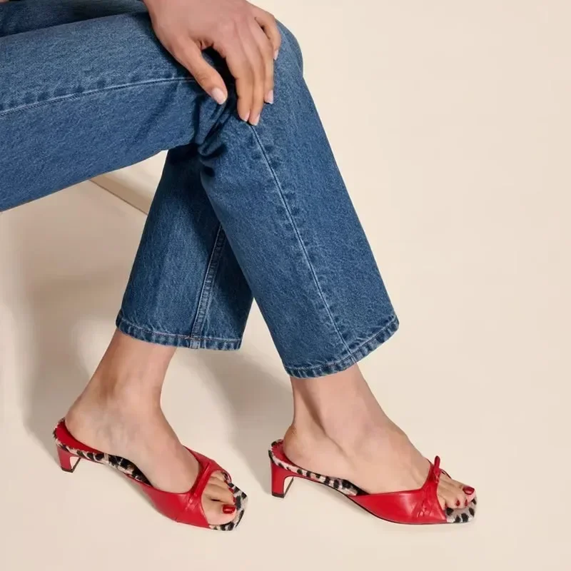 Audrey Stone Mule Heels - Image 4