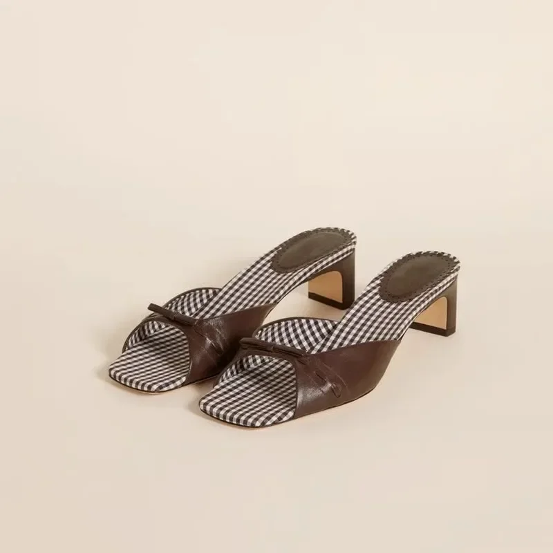 Audrey Stone Mule Heels - Image 6
