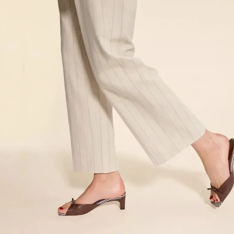 Audrey Stone Mule Heels - Image 7