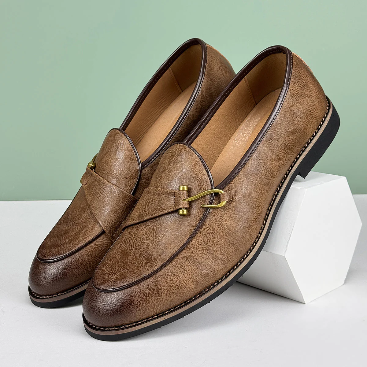 Austin Reed Leather Loafers - Image 3