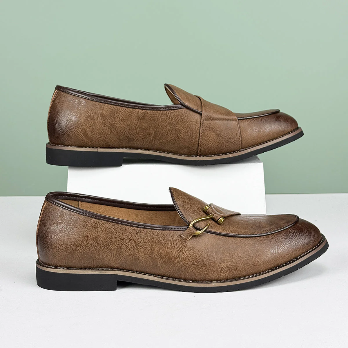 Austin Reed Leather Loafers - Image 4