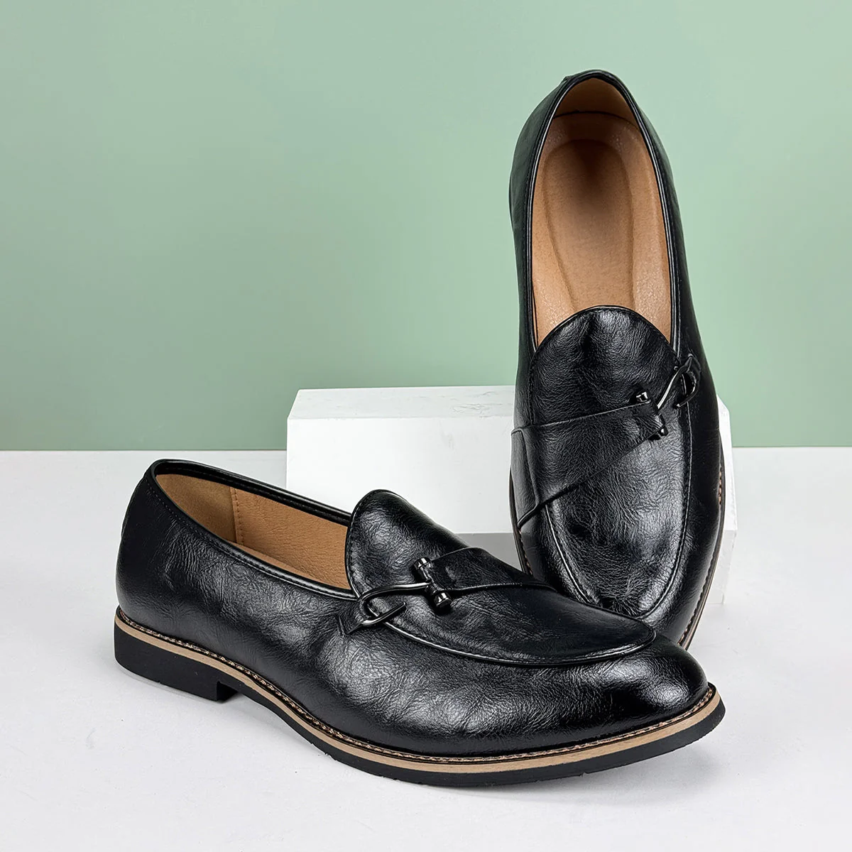 Austin Reed Leather Loafers - Image 5