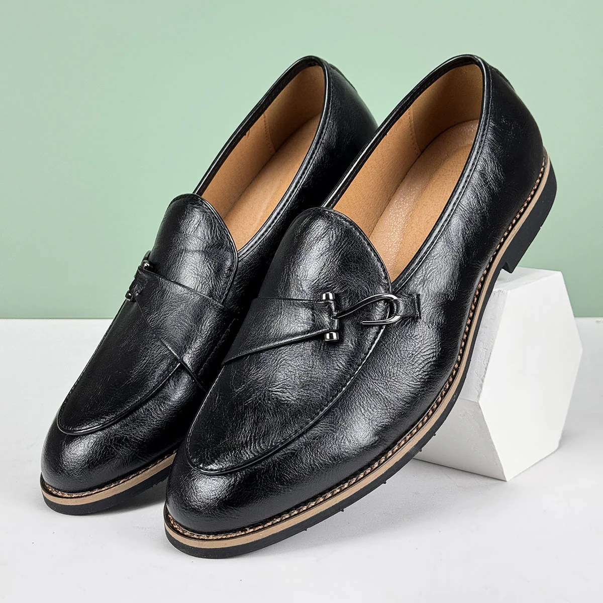 Austin Reed Leather Loafers - Image 6