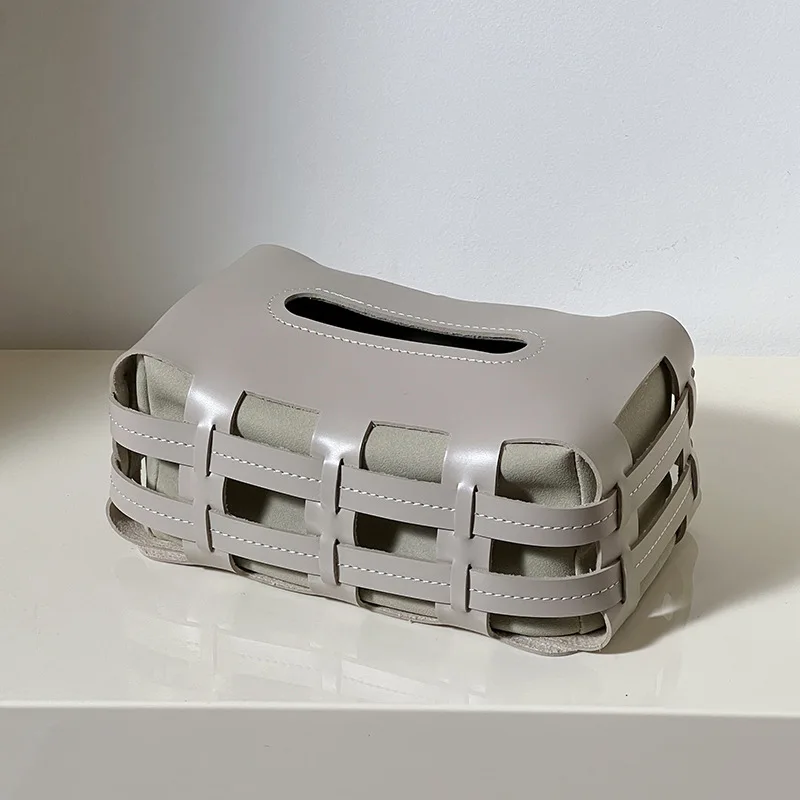 Cameron Leather Tissue Holder - Image 4