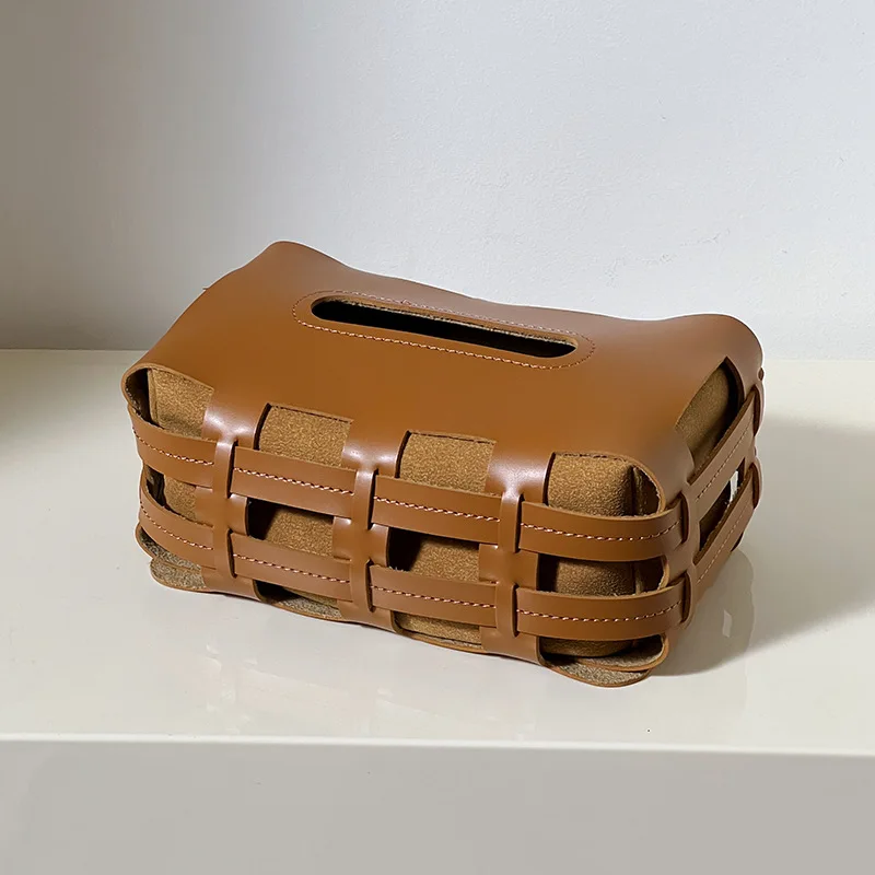 Cameron Leather Tissue Holder - Image 5