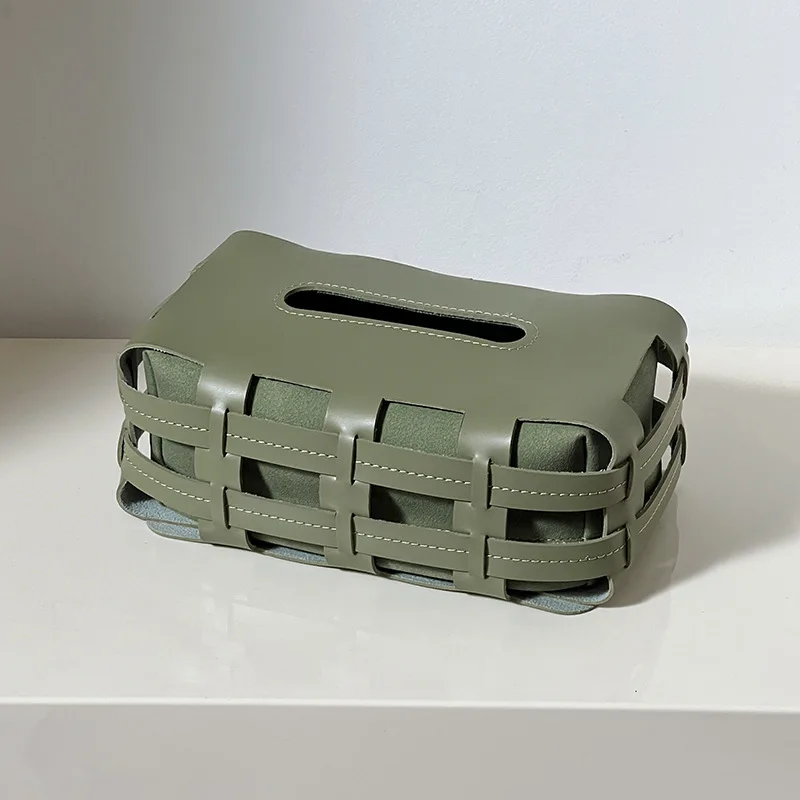 Cameron Leather Tissue Holder - Image 6