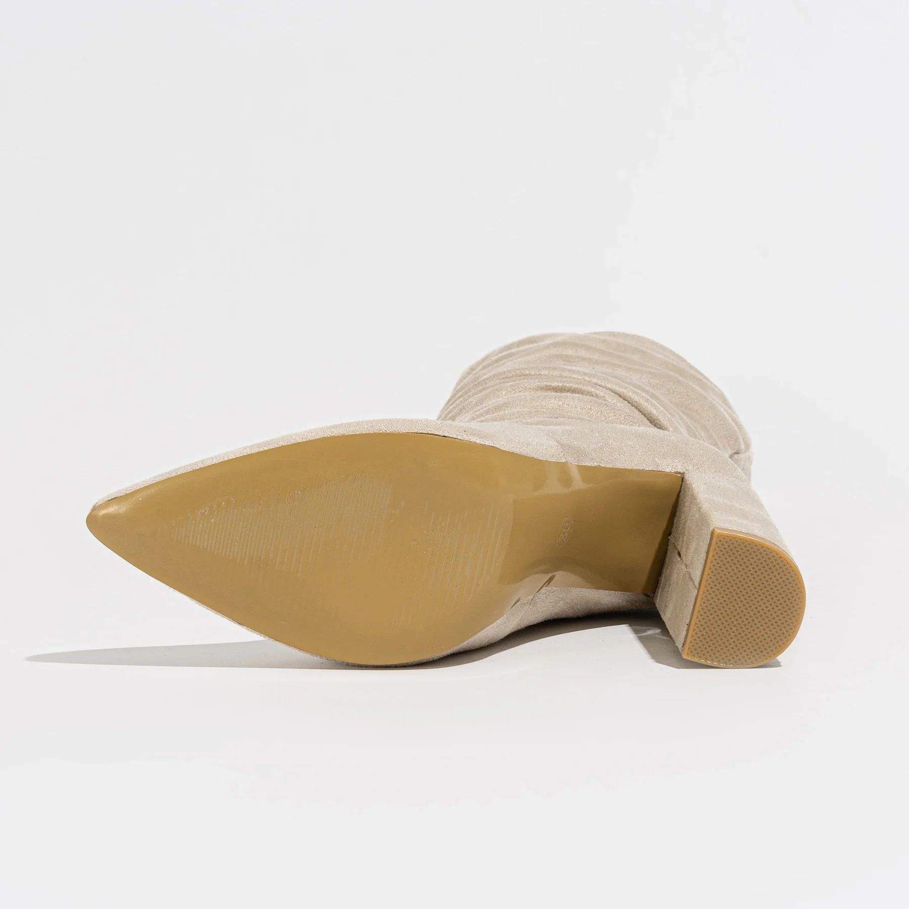 Camille High-Heel Suede Boots - Image 10