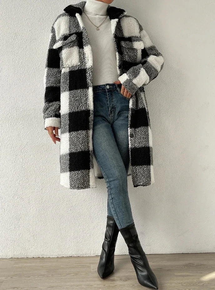 Camille Oversized Sherpa Jacket - Image 8