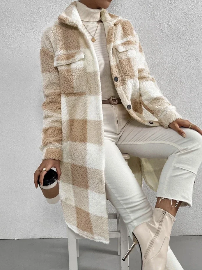 Camille Oversized Sherpa Jacket - Image 9