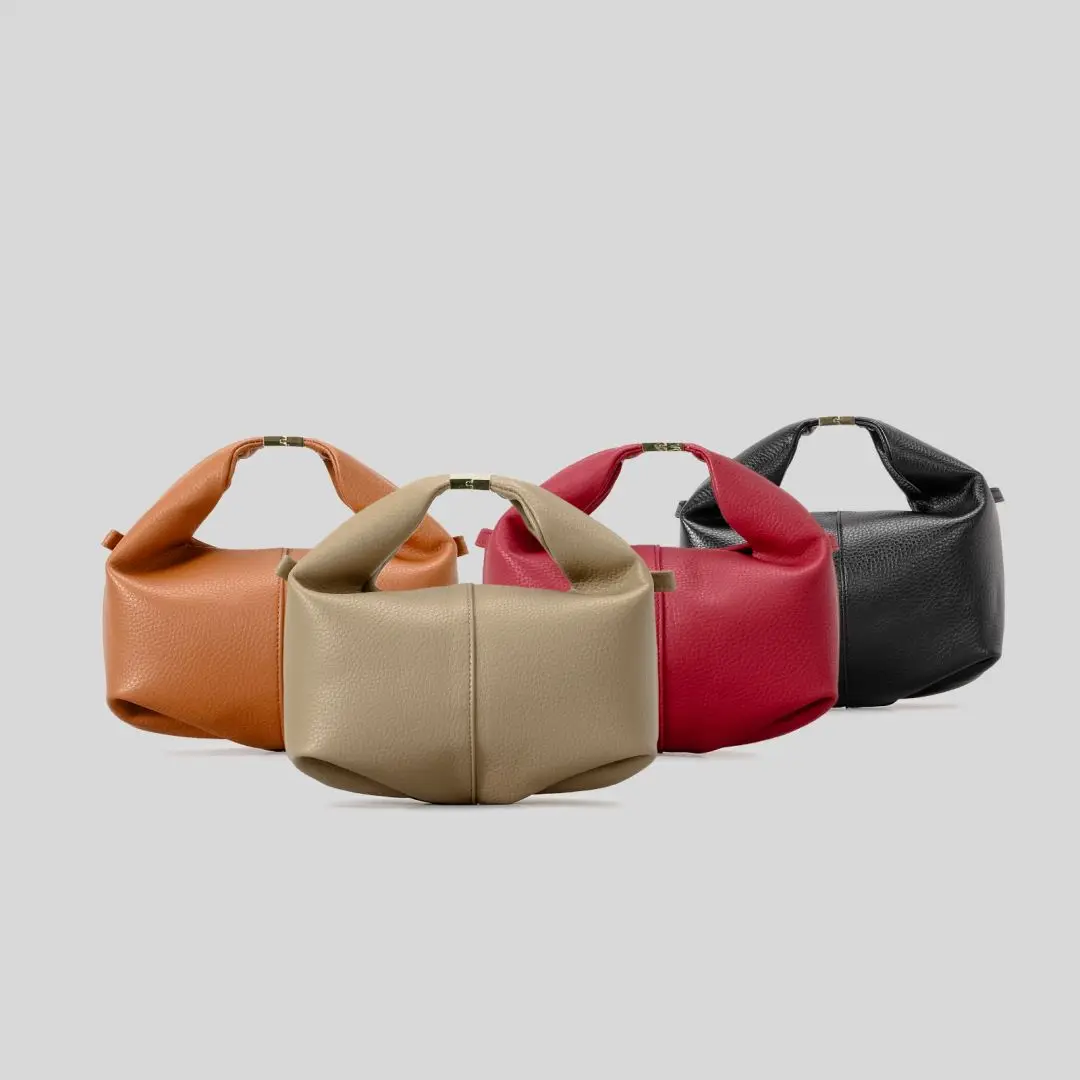 Camille Pebbled Leather Handbag - Image 10