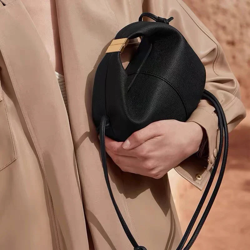 Camille Pebbled Leather Handbag - Image 4