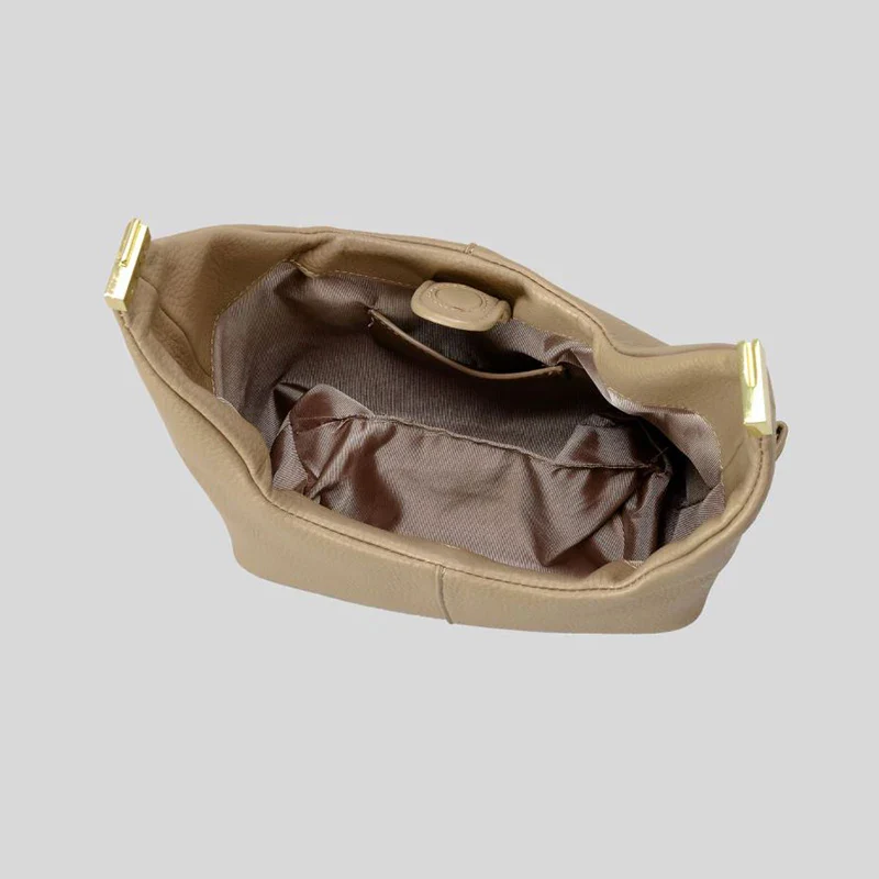 Camille Pebbled Leather Handbag - Image 8