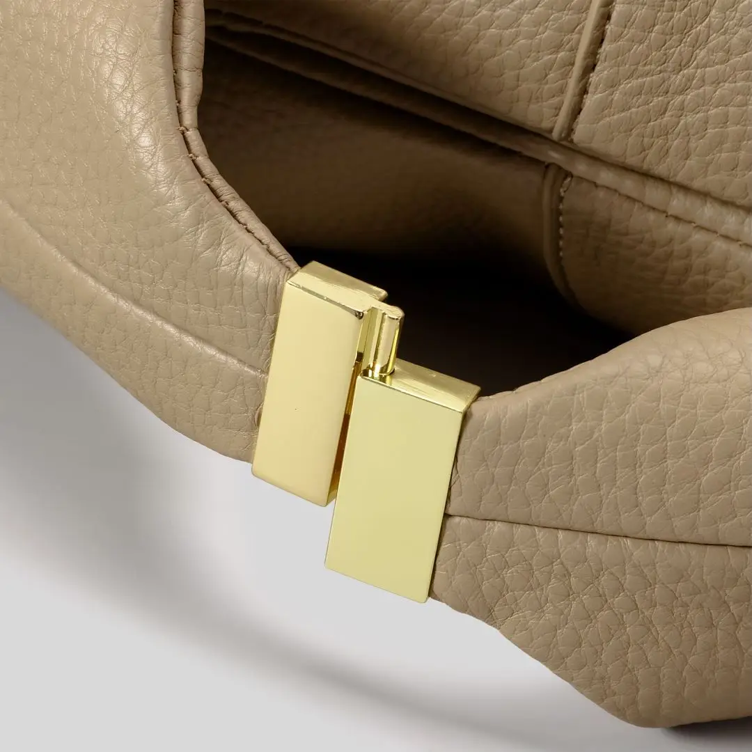 Camille Pebbled Leather Handbag - Image 9