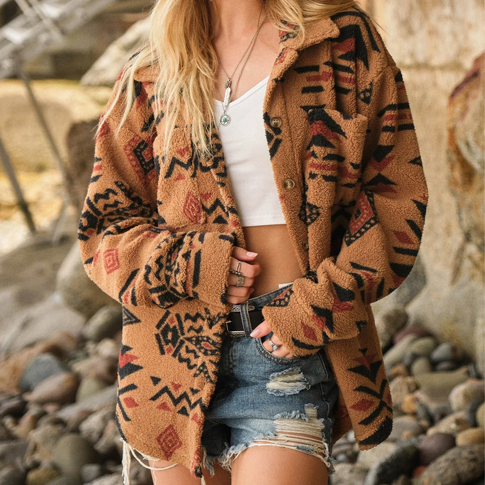 Camille Sherpa Jacket - Image 5