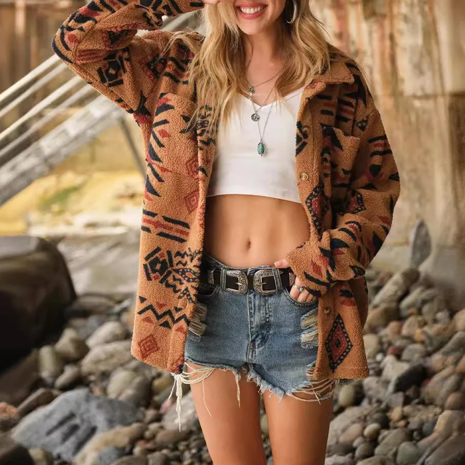 Camille Sherpa Jacket - Image 6