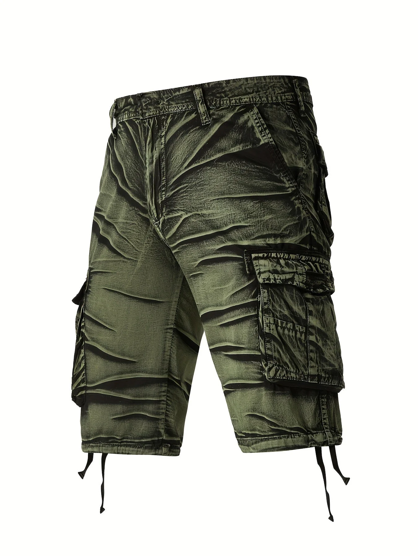KangooSport Camo Pattern Cotton Cargo Shorts - Image 5