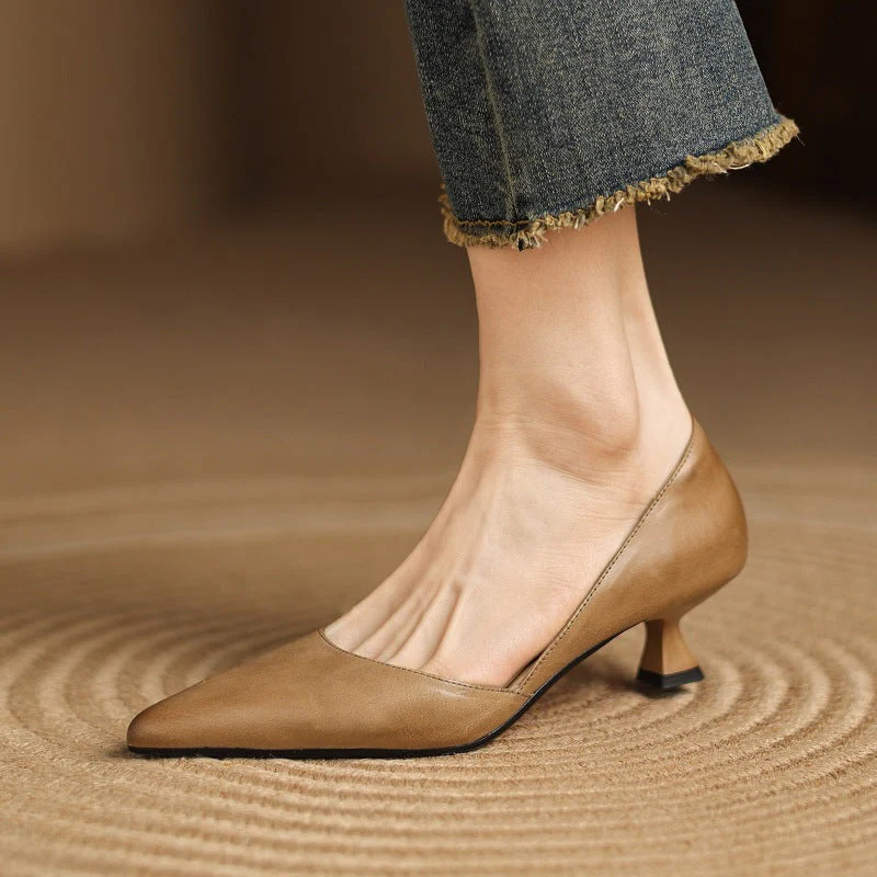 Cara Madson Genuine Leather Heels - Image 12