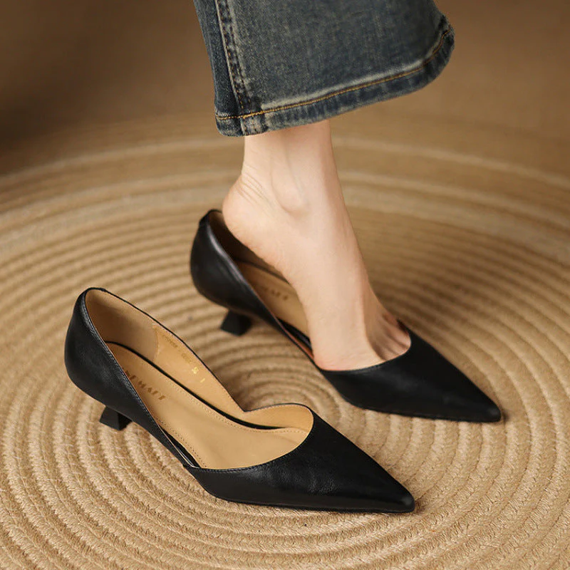Cara Madson Genuine Leather Heels - Image 20