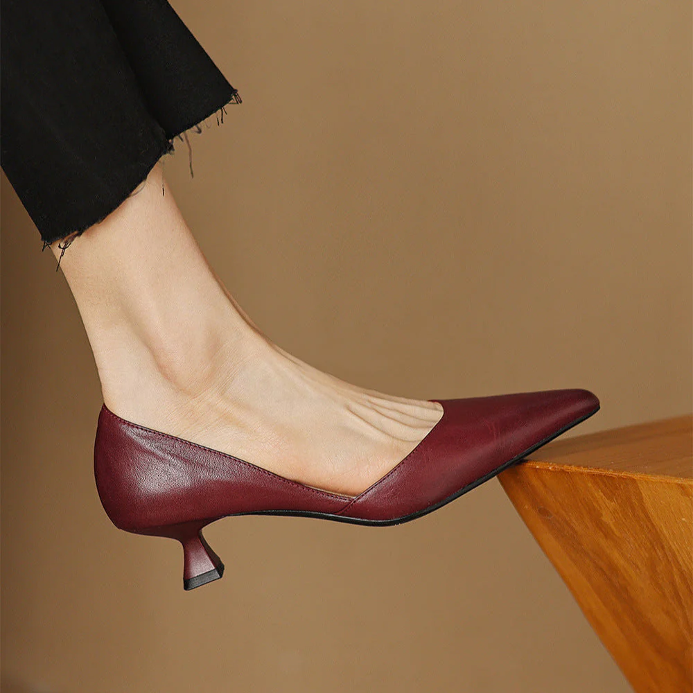 Cara Madson Genuine Leather Heels - Image 4