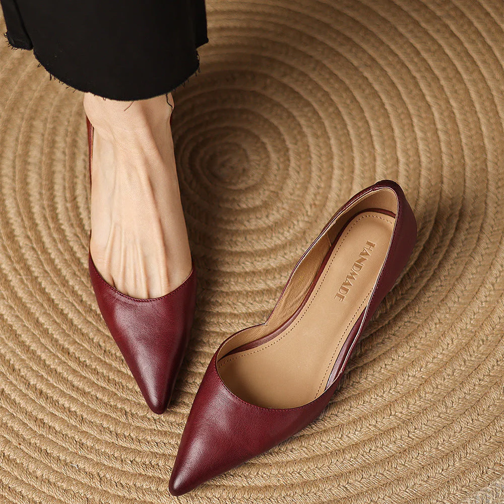 Cara Madson Genuine Leather Heels - Image 5