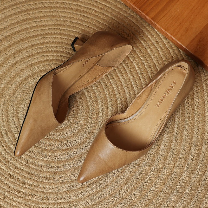 Cara Madson Genuine Leather Heels - Image 9