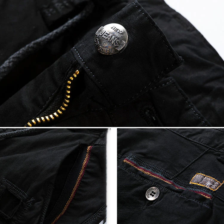 Casual Straight Leg Multi-pocket Men's Shorts - Image 6