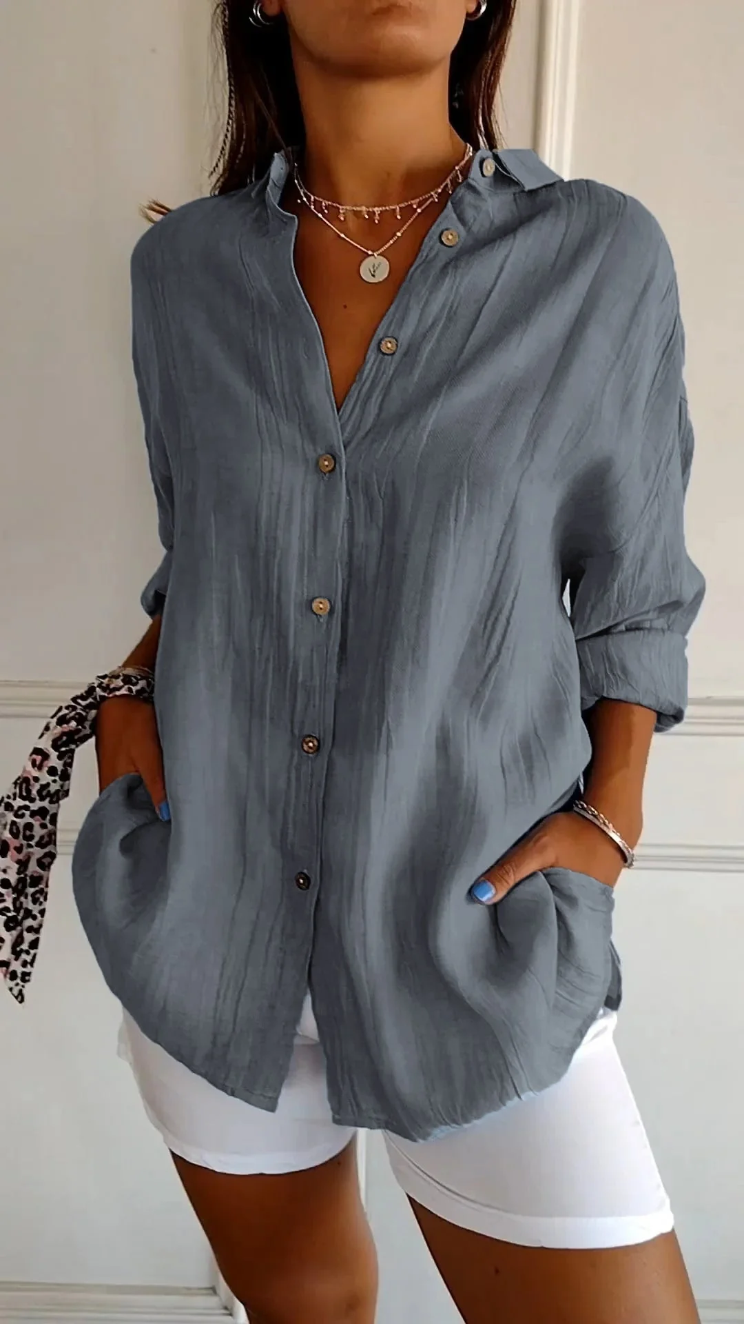 Celeste Linen Summer Shirt - Image 10