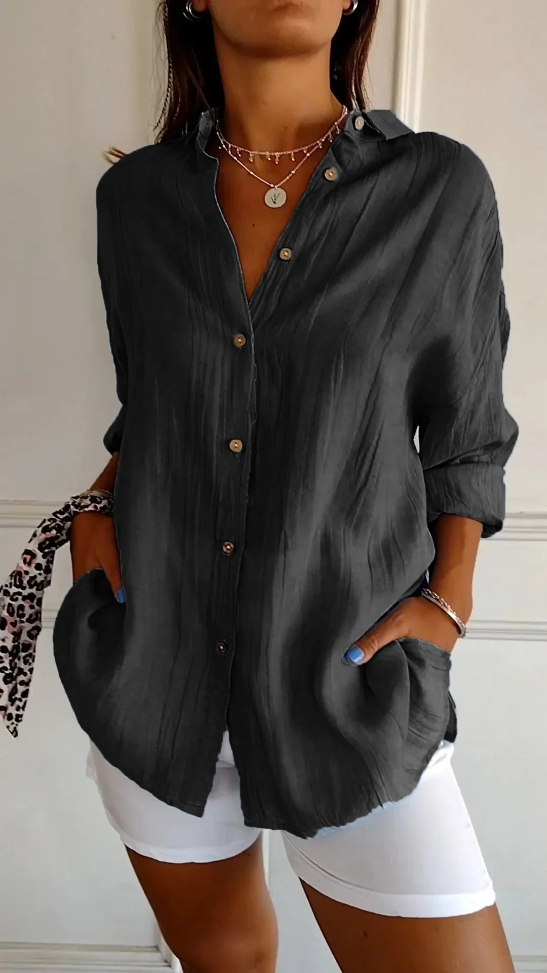 Celeste Linen Summer Shirt - Image 11