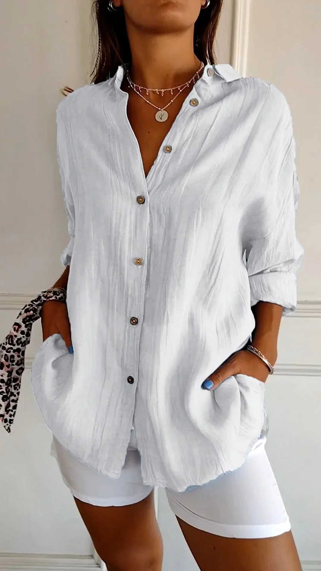 Celeste Linen Summer Shirt - Image 12