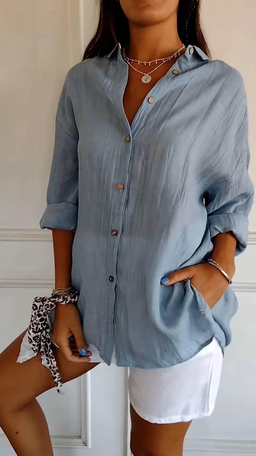 Celeste Linen Summer Shirt - Image 2