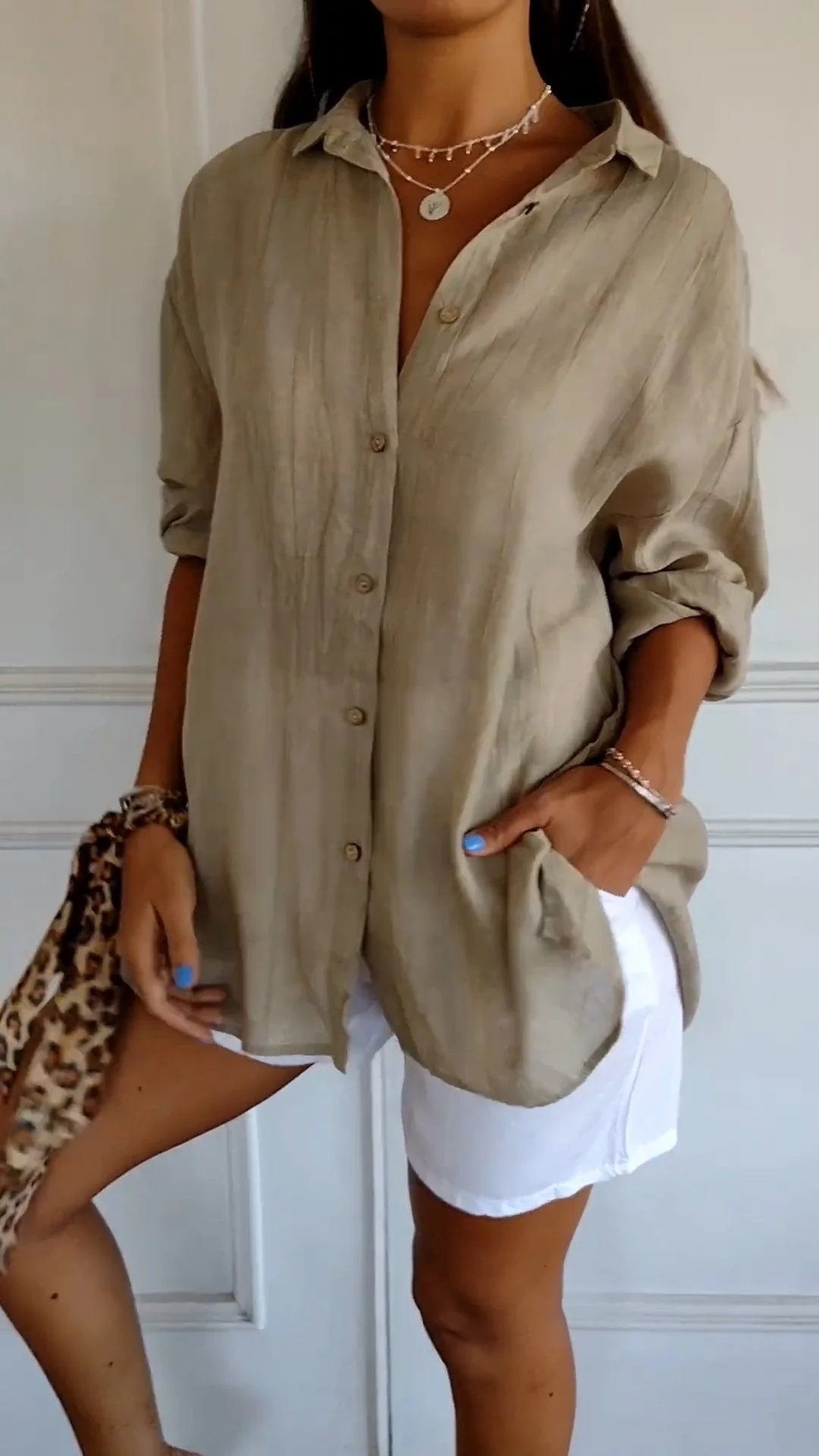 Celeste Linen Summer Shirt - Image 3