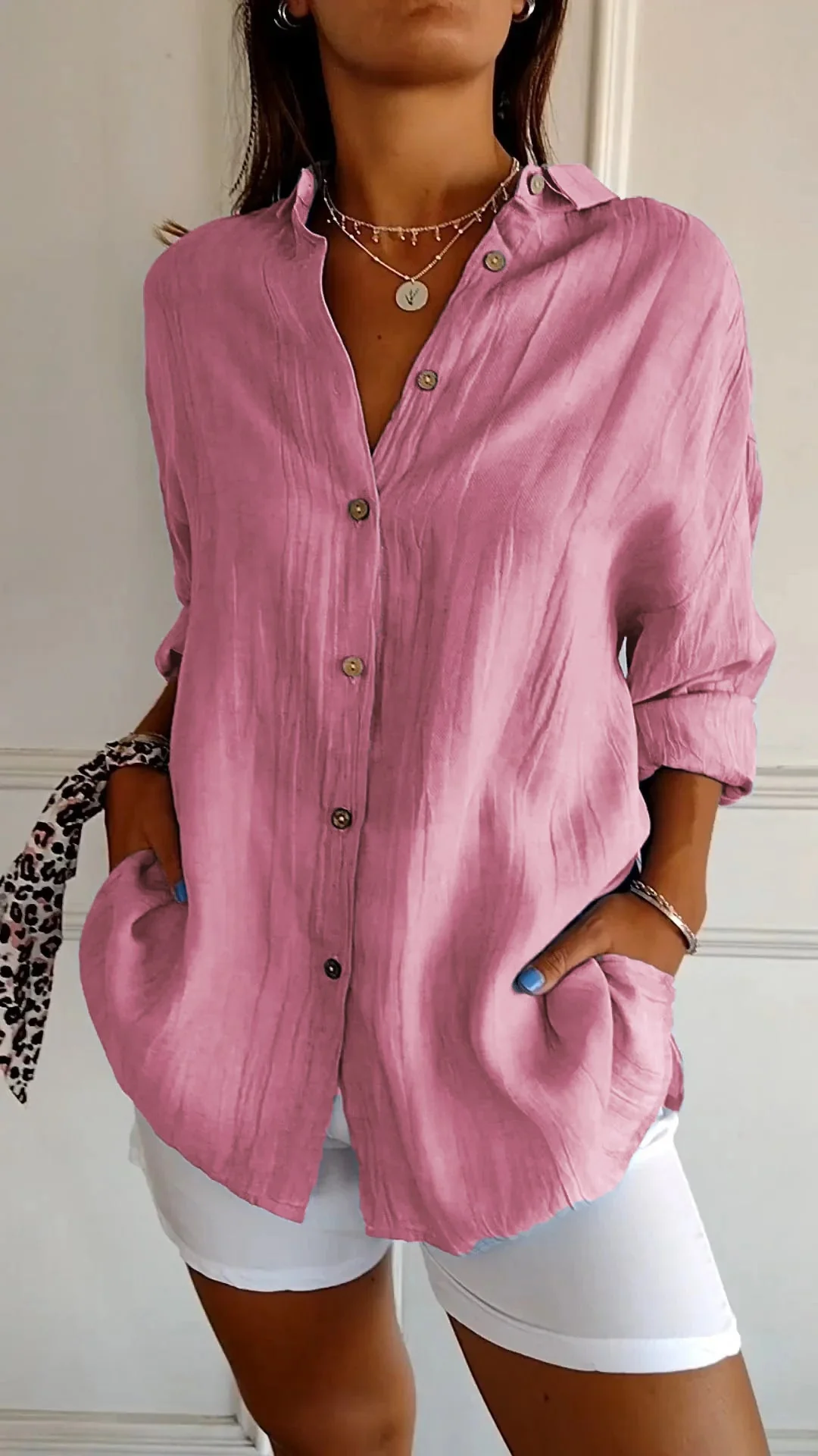Celeste Linen Summer Shirt - Image 4