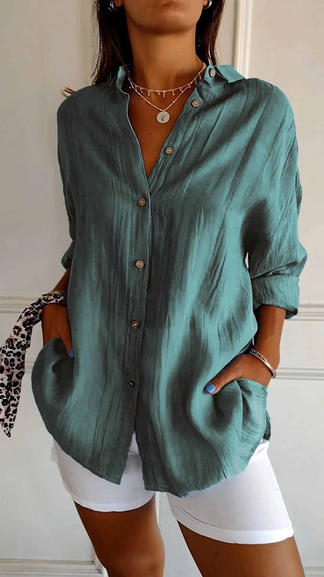 Celeste Linen Summer Shirt - Image 6