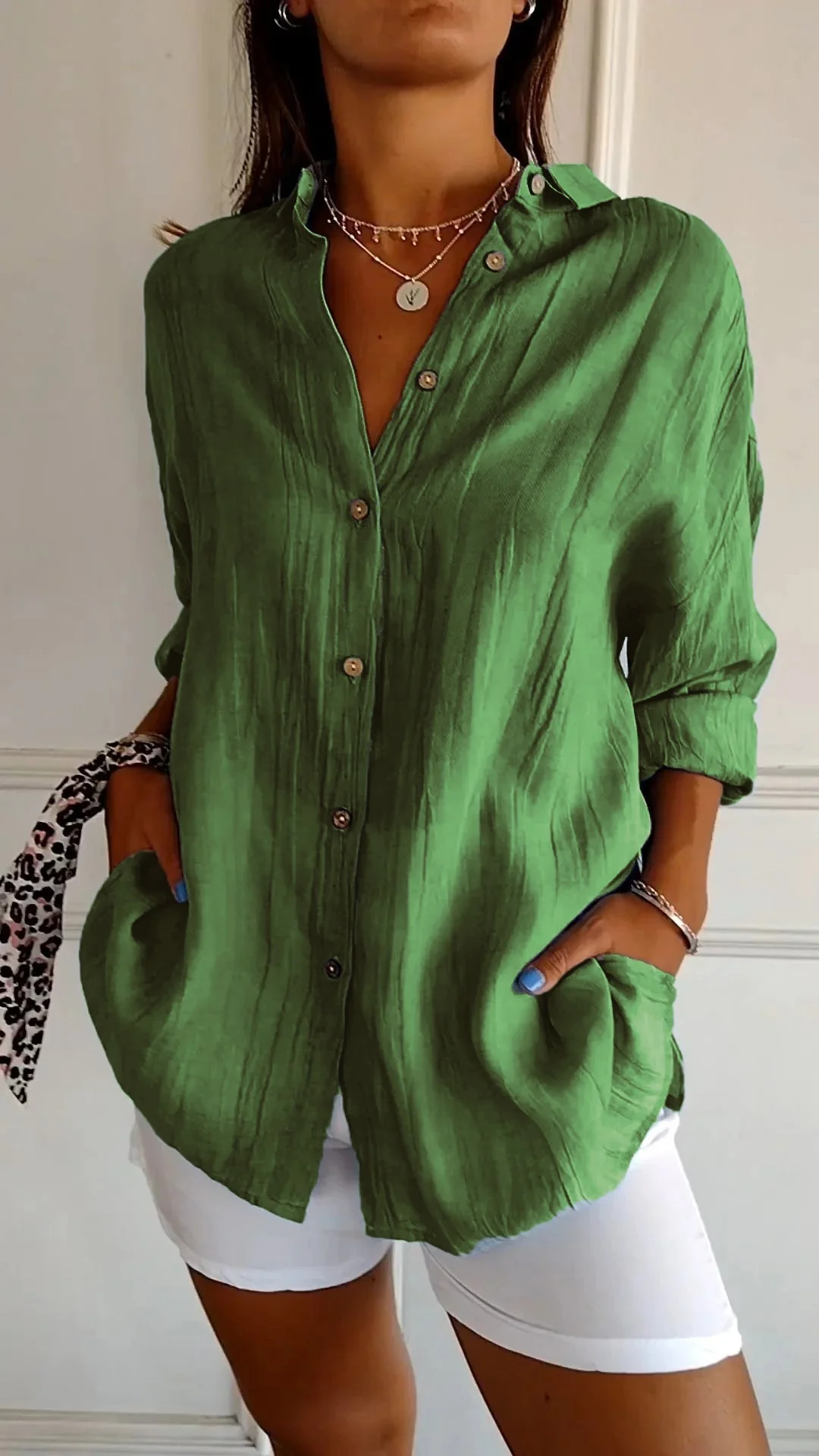 Celeste Linen Summer Shirt - Image 8