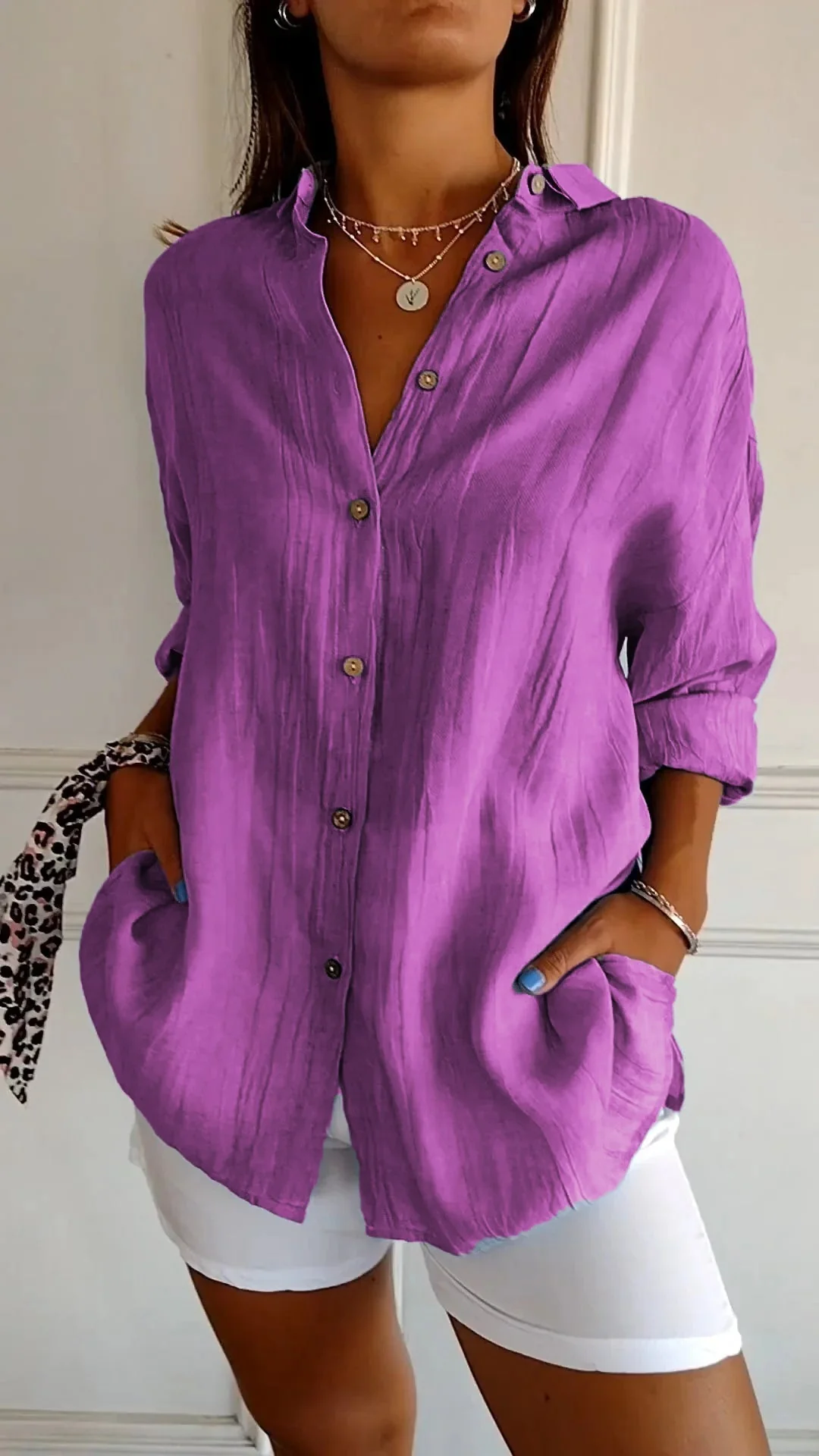 Celeste Linen Summer Shirt - Image 9