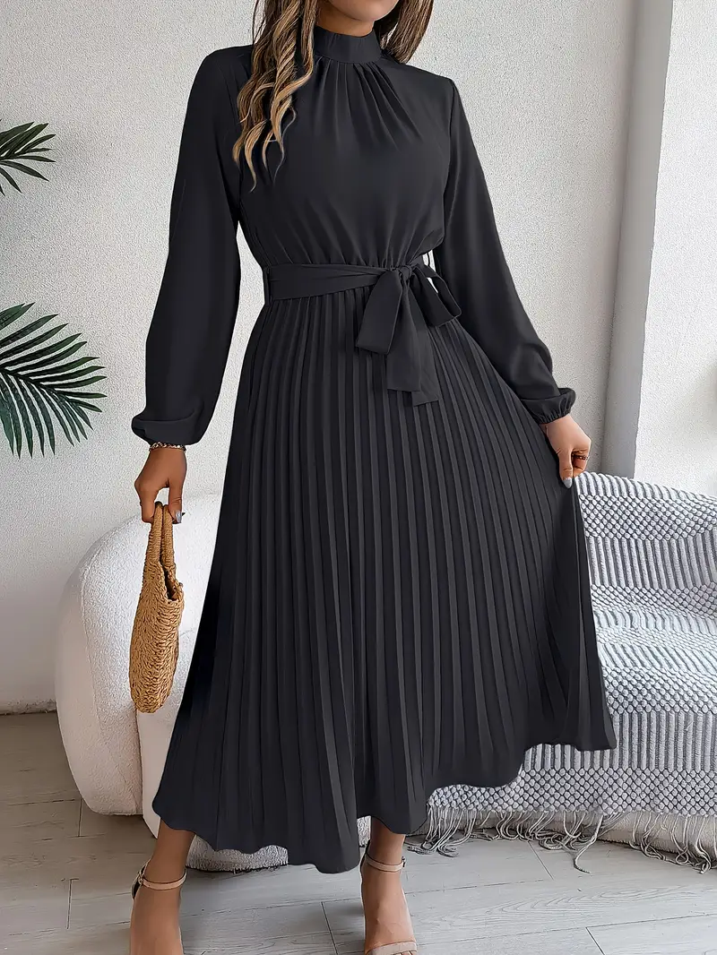 Celeste Pleated Midi Dress - Image 11