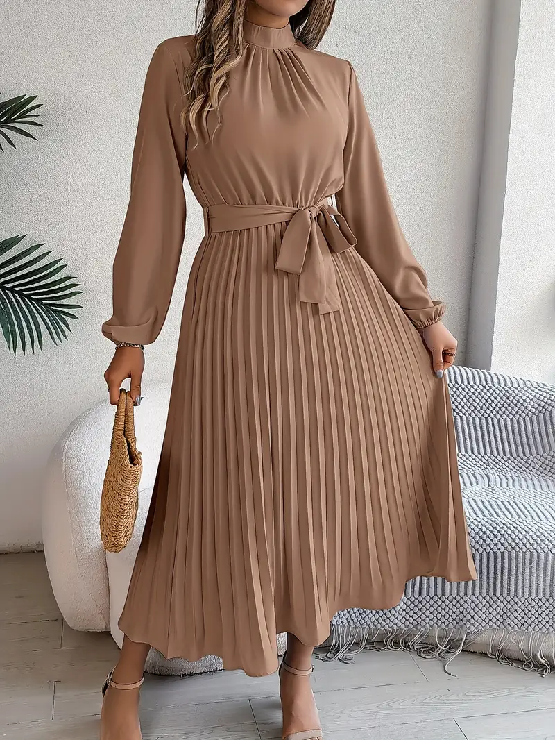 Celeste Pleated Midi Dress - Image 9