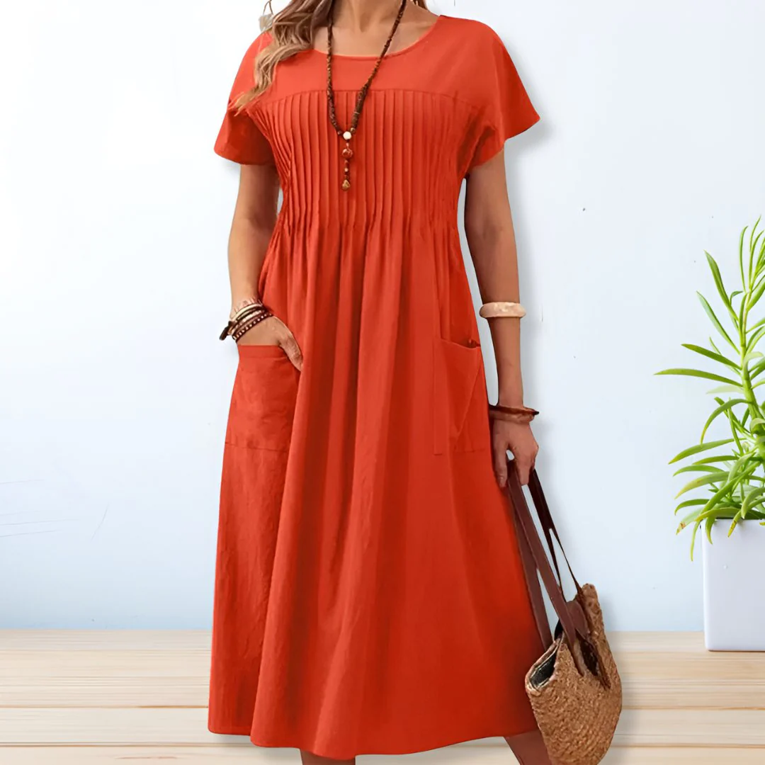 Charlotte Langford Pleated Dress - Image 3