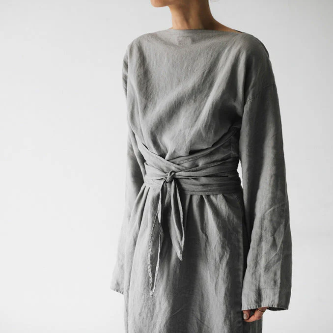 Clara Lay Boho Linen Dress - Image 4