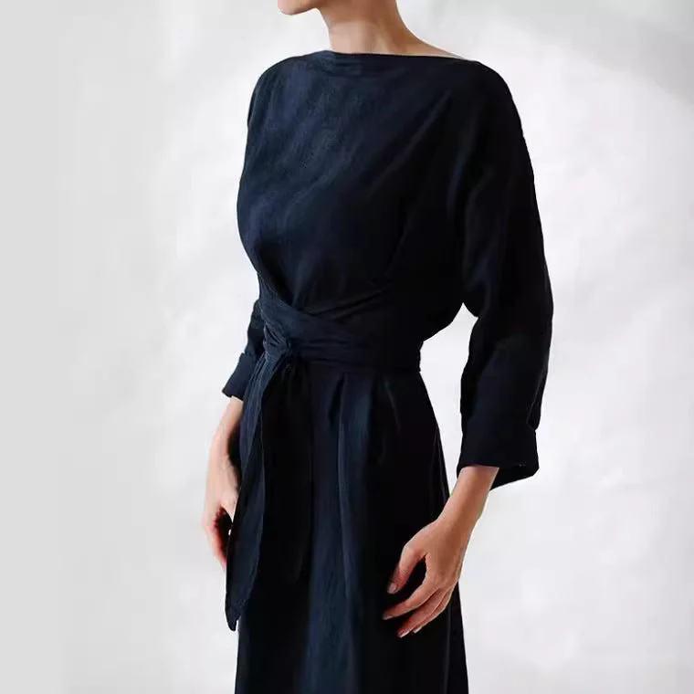 Clara Lay Boho Linen Dress - Image 7