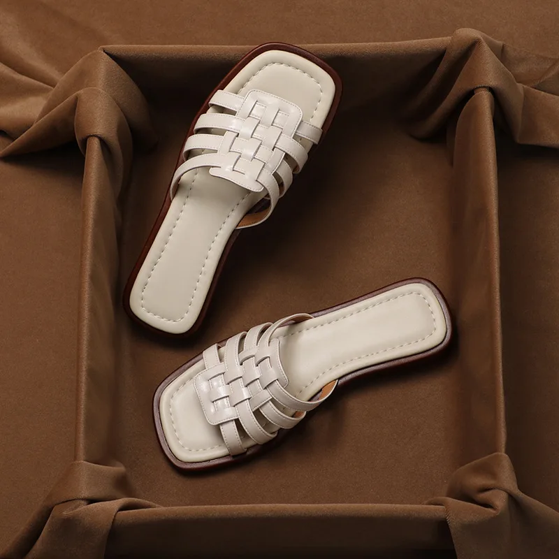 Clara Lay Leather Sandals - Image 4